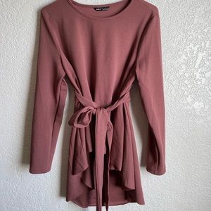 SHEIN mauve hi lo top